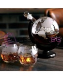 К-т гарафа глобус 2 чаши и кубчета за уиски